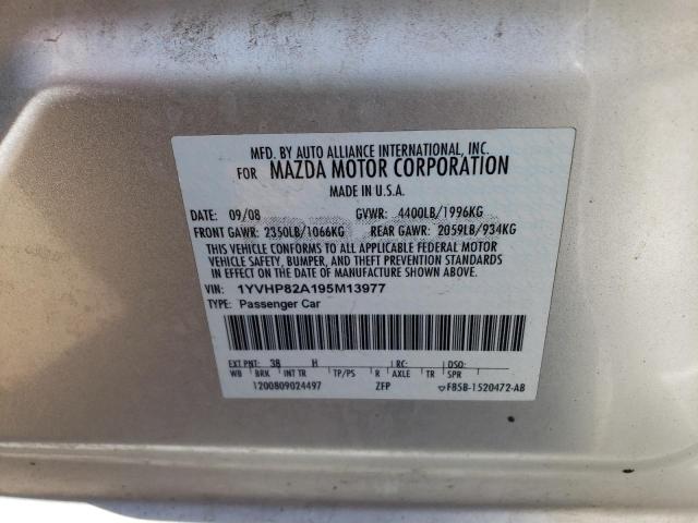 Photo 10 from auction – 2009 MAZDA 6 I with VIN 1YVHP82A195M13977