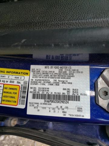 Photo 10 from auction – 2013 FORD FUSION TIT with VIN 3FA6P0RU2DR290524