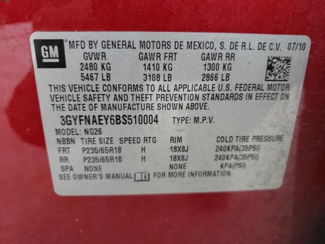 Photo 10 from auction – 2011 CADILLAC 2DRCONV with VIN 3GYFNAEY6BS510004