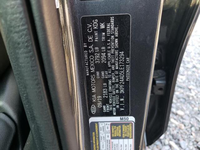 Photo 10 from auction – 2020 KIA FORTE FE with VIN 3KPF24AD5LE173294