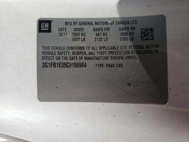 Zdjęcie 10 z aukcji – 2012 CHEVROLET CAMARO LT z VIN 2G1FB1E35C9158964