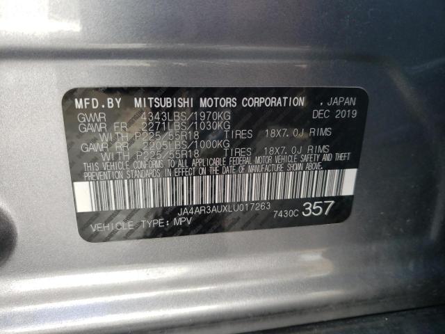 Photo 10 from auction – 2020 MITSUBISHI OUTLANDER with VIN JA4AR3AUXLU017263