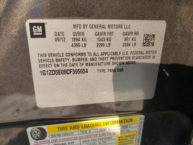 Photo 10 from auction – 2012 CHEVROLET MALIBU 2LT with VIN 1G1ZD5E08CF395654