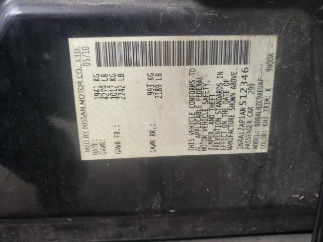 Photo 10 from auction – 2010 NISSAN ALTIMA BAS with VIN 1N4AL2AP1AN512346