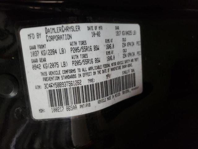Photo 10 from auction – 2003 CHRYSLER PT CRUISER with VIN 3C4FY58B93T561262