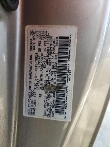 Photo 10 from auction – 2001 TOYOTA TUNDRA with VIN 5TBJN32161S219811