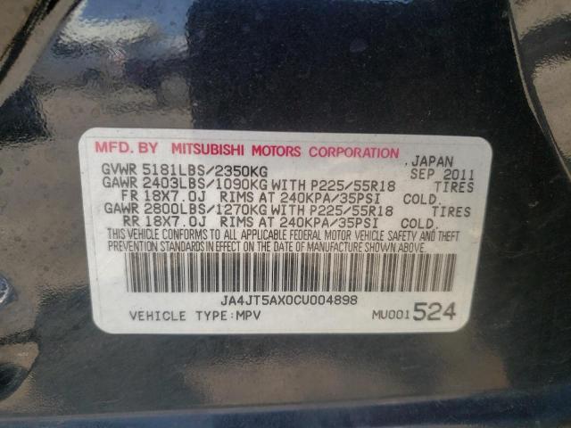 Photo 10 from auction – 2012 MITSUBISHI OUTLANDER with VIN JA4JT5AX0CU004898