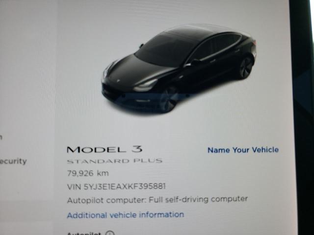 Photo 8 from auction – 2019 TESLA MODEL 3 with VIN 5YJ3E1EAXKF395881