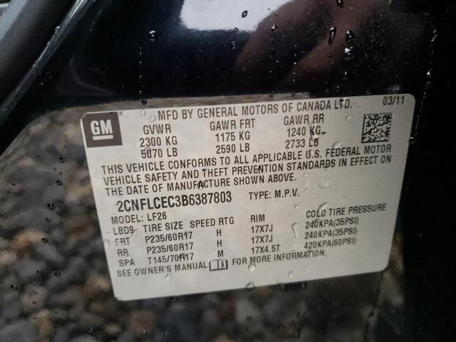 Photo 10 from auction – 2011 CHEVROLET EQUINOX LS with VIN 2CNFLCEC3B6387803