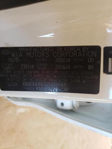 Photo 10 from auction – 2016 KIA FORTE LX with VIN KNAFK4A60G5486043