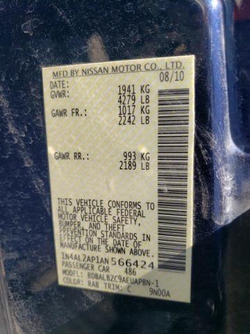 صورة رقم 10 من المزاد - 2010 NISSAN ALTIMA BAS مع VIN 1N4AL2AP1AN566424