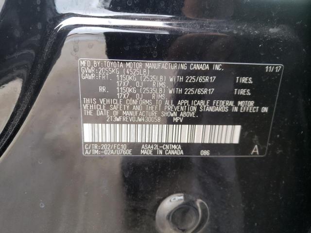 Photo 10 from auction – 2018 TOYOTA RAV4 ADVEN with VIN 2T3WFREV0JW430058