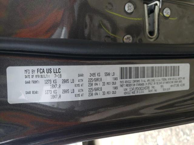 Photo 10 from auction – 2019 JEEP CHEROKEE L with VIN 1C4PJMDX3KD245705