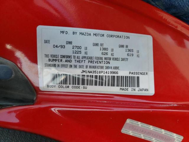 Photo 10 from auction – 1993 MAZDA MX-5 MIATA with VIN JM1NA3518P1419966