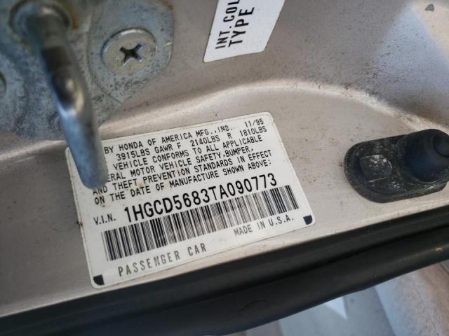 Photo 10 from auction – 1996 HONDA ACCORD DX with VIN 1HGCD5683TA090773