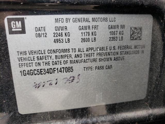 Photo 10 from auction – 2013 BUICK LACROSSE with VIN 1G4GC5E34DF147085