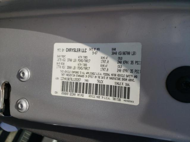 Photo 10 from auction – 2008 DODGE RAM 1500 S with VIN 1D7HA18K78J125357