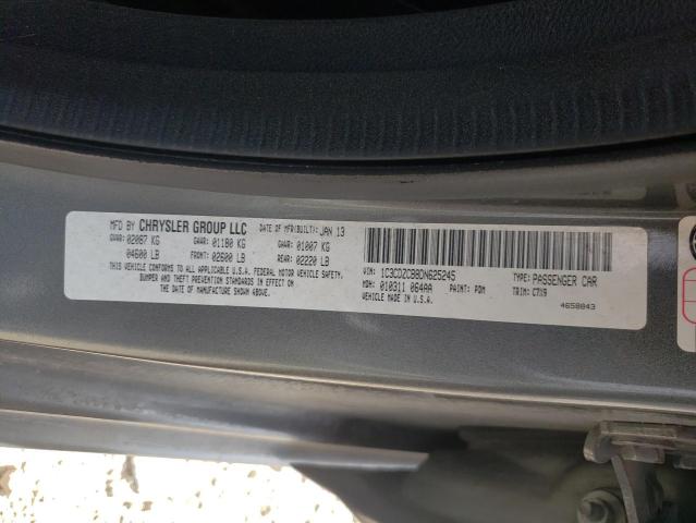 Photo 10 from auction – 2013 DODGE AVENGER SX with VIN 1C3CDZCB8DN625245