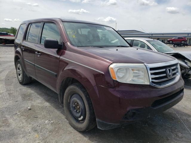 HONDA PILOT LX 2013 with VIN 5FNYF3H20DB018689 - Photo from auction