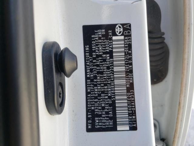 Photo 10 from auction – 2017 TOYOTA COROLLA L with VIN 5YFBURHE4HP725118