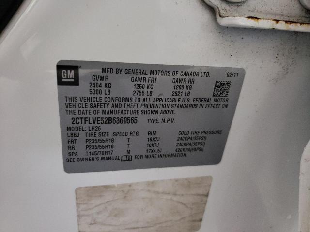 Photo 10 from auction – 2011 GMC TERRAIN SL with VIN 2CTFLVE52B6360565