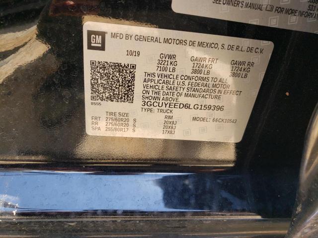 Photo 10 from auction – 2020 CHEVROLET SILVERADO with VIN 3GCUYEED6LG159396