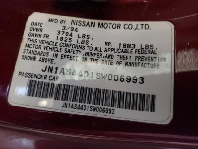 Photo 10 from auction – 1995 NISSAN 240SX BASE with VIN JN1AS44D1SW006993