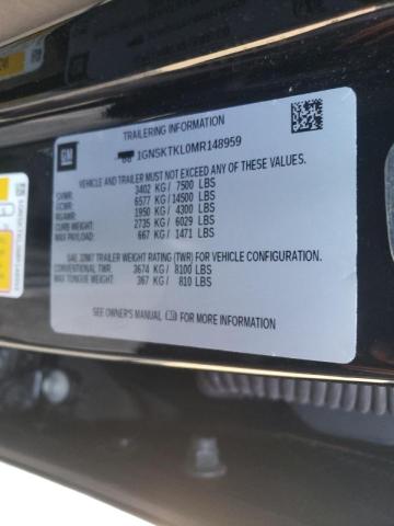 Photo 10 from auction – 2021 CHEVROLET TAHOE with VIN 1GNSKTKL0MR148959
