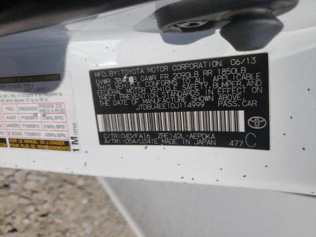 Photo 10 from auction – 2013 TOYOTA COROLLA BA with VIN JTDBU4EE1DJ114999