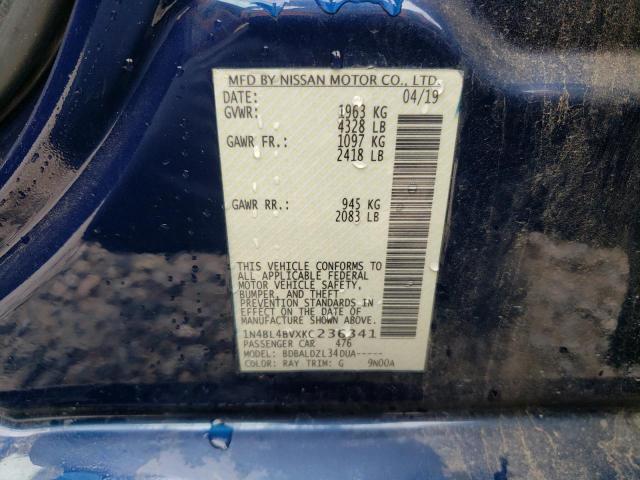 Photo 10 from auction – 2019 NISSAN ALTIMA S with VIN 1N4BL4BVXKC236341