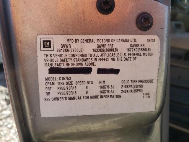 Photo 10 from auction – 2002 GMC YUKON with VIN 1GKEK13T12J335748