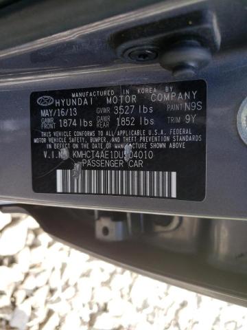 Photo 10 from auction – 2013 HYUNDAI ACCENT GLS with VIN KMHCT4AE1DU504010