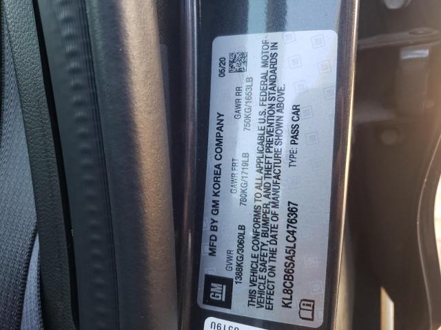 Photo 10 from auction – 2020 CHEVROLET SPARK LS with VIN KL8CB6SA5LC476367