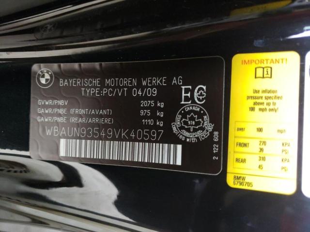 Photo 10 from auction – 2009 BMW 135 I with VIN WBAUN93549VK40597
