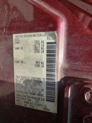 Photo 10 from auction – 2011 NISSAN ALTIMA BAS with VIN 1N4AL2AP7BN460836