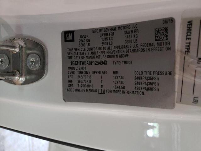 Photo 10 from auction – 2015 CHEVROLET COLORADO with VIN 1GCHTAEA0F1254943