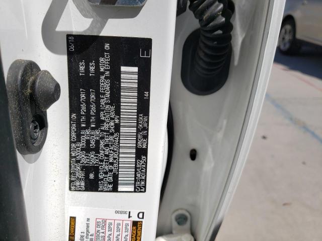 Photo 10 from auction – 2018 TOYOTA 4RUNNER SR with VIN JTEBU5JR0J5594435