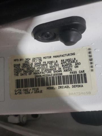 Photo 10 from auction – 2010 TOYOTA COROLLA BA with VIN 1NXBU4EE8AZ169598