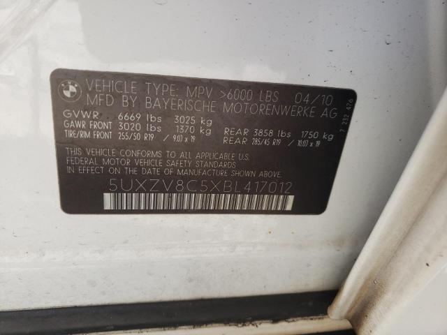 Photo 10 from auction – 2011 BMW X5 XDRIVE5 with VIN 5UXZV8C5XBL417012