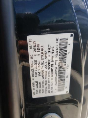 Photo 10 from auction – 2010 HONDA ACCORD EXL with VIN 1HGCS1B86AA008536