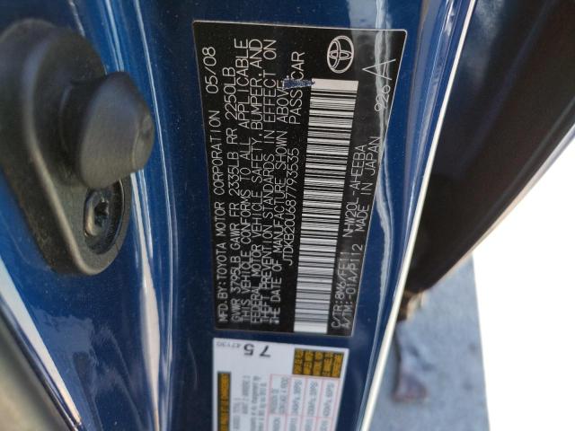 Photo 10 from auction – 2008 TOYOTA PRIUS with VIN JTDKB20U687793535