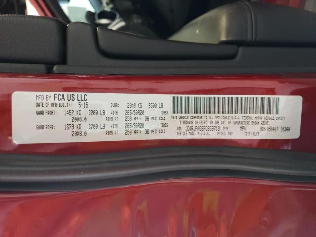 Photo 10 from auction – 2015 JEEP GRAND CHER with VIN 1C4RJFAG9FC859713