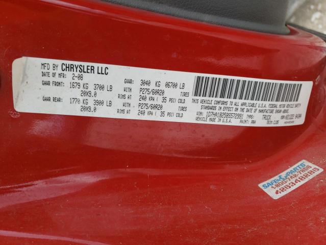 Photo 10 from auction – 2008 DODGE RAM 1500 S with VIN 1D7HA18258S572991