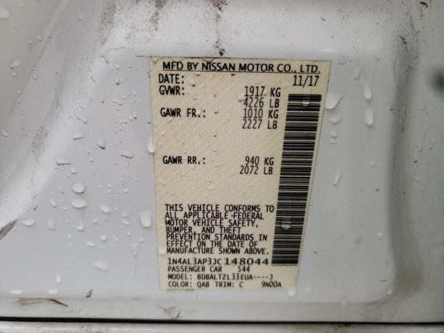 Photo 10 from auction – 2018 NISSAN ALTIMA 2.5 with VIN 1N4AL3AP3JC148044