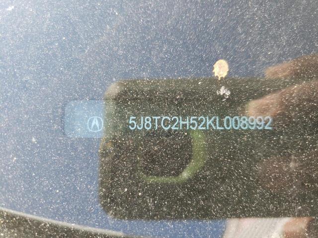 Photo 10 from auction – 2019 ACURA RDX TECHNO with VIN 5J8TC2H52KL008992
