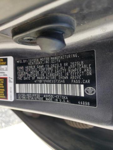 Photo 10 from auction – 2014 TOYOTA CAMRY L with VIN 4T1BF1FK8EU373546