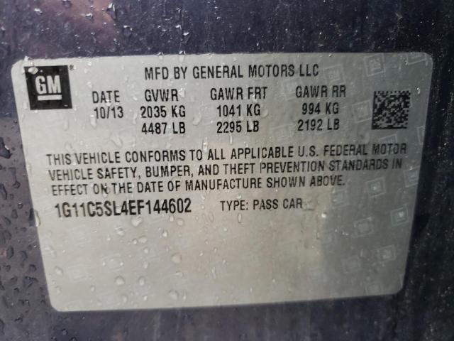 Photo 10 from auction – 2014 CHEVROLET MALIBU 1LT with VIN 1G11C5SL4EF144602