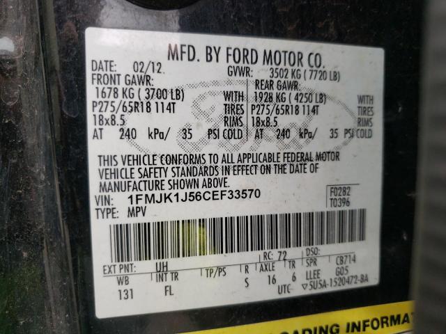 Photo 10 from auction – 2012 FORD EXPEDITION with VIN 1FMJK1J56CEF33570