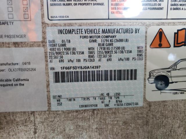 Photo 10 from auction – 2019 FORD RV with VIN 1F66F5DY8J0A14397