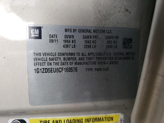 Photo 10 from auction – 2012 CHEVROLET MALIBU 2LT with VIN 1G1ZD5EU8CF160576